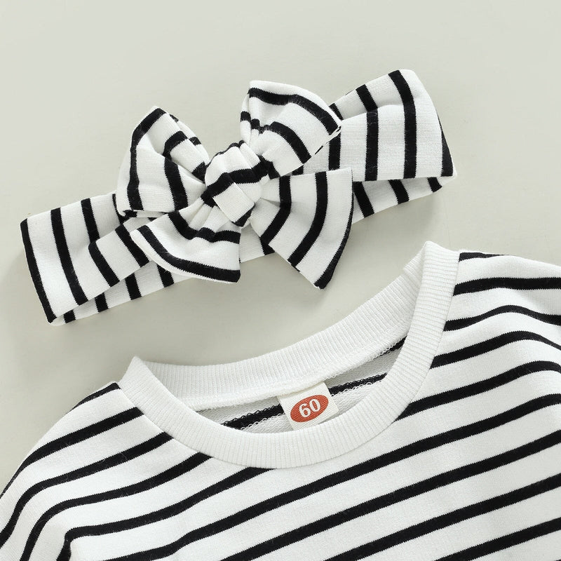 Body Infantil Feminino Listras + Faixa