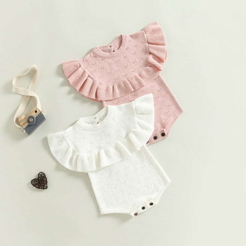 Body Infantil Feminino Manguinha Plissada
