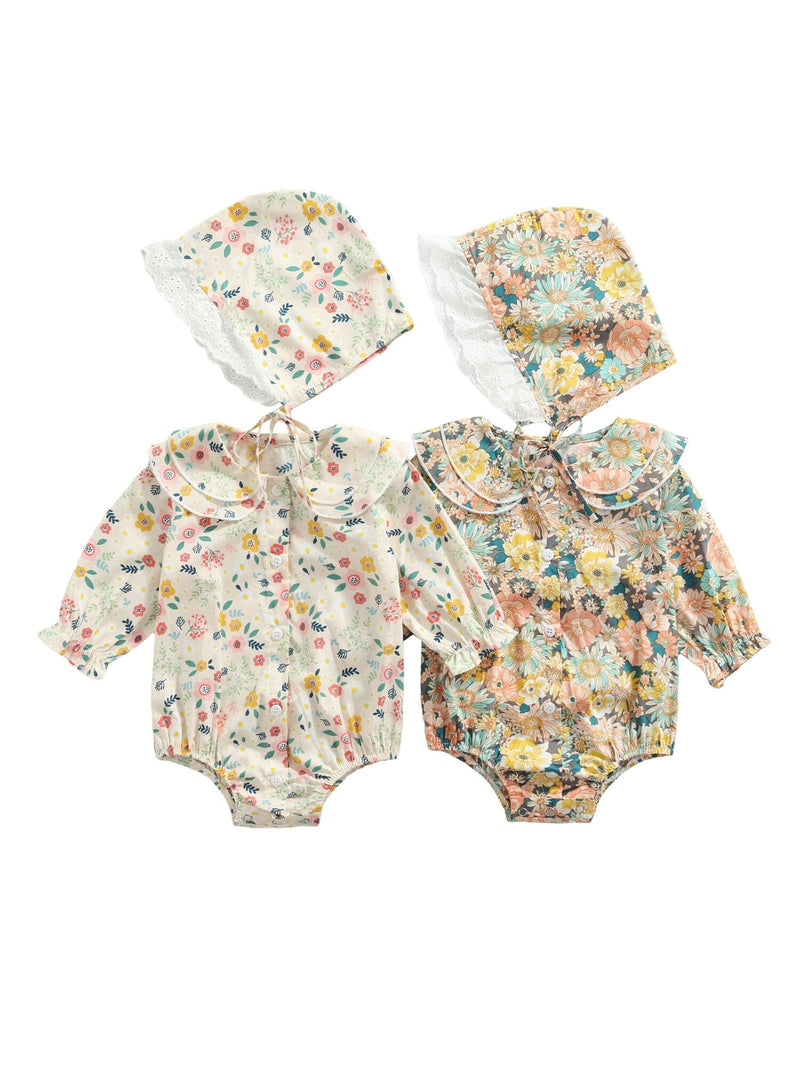 Body Infantil Feminino Primavera + Touca