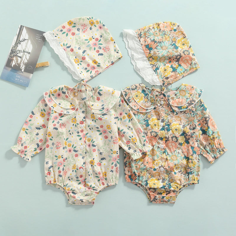 Body Infantil Feminino Primavera + Touca