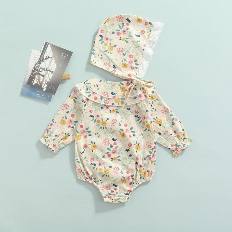 Body Infantil Feminino Primavera + Touca