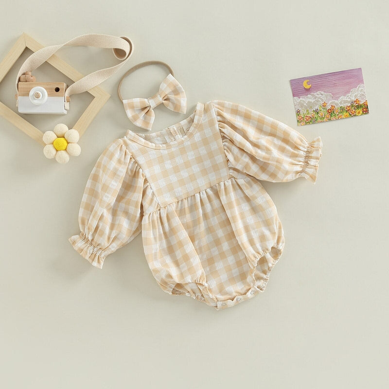 Body Infantil Feminino Xadrez + Faixa