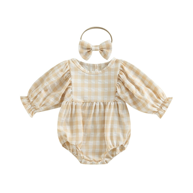 Body Infantil Feminino Xadrez + Faixa