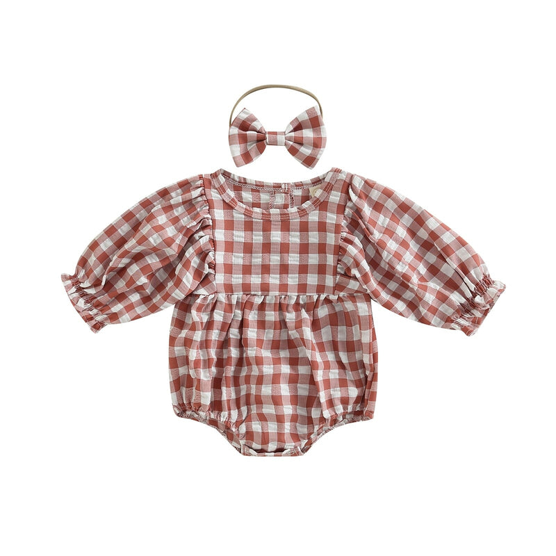 Body Infantil Feminino Xadrez + Faixa