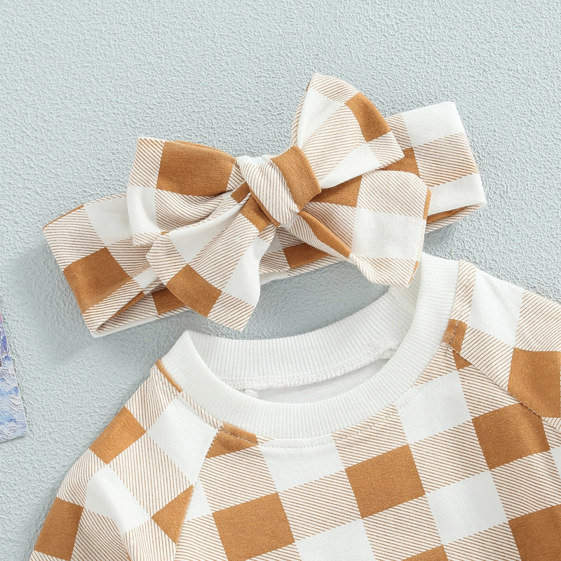 Body Infantil Feminino Xadrez + Faixa