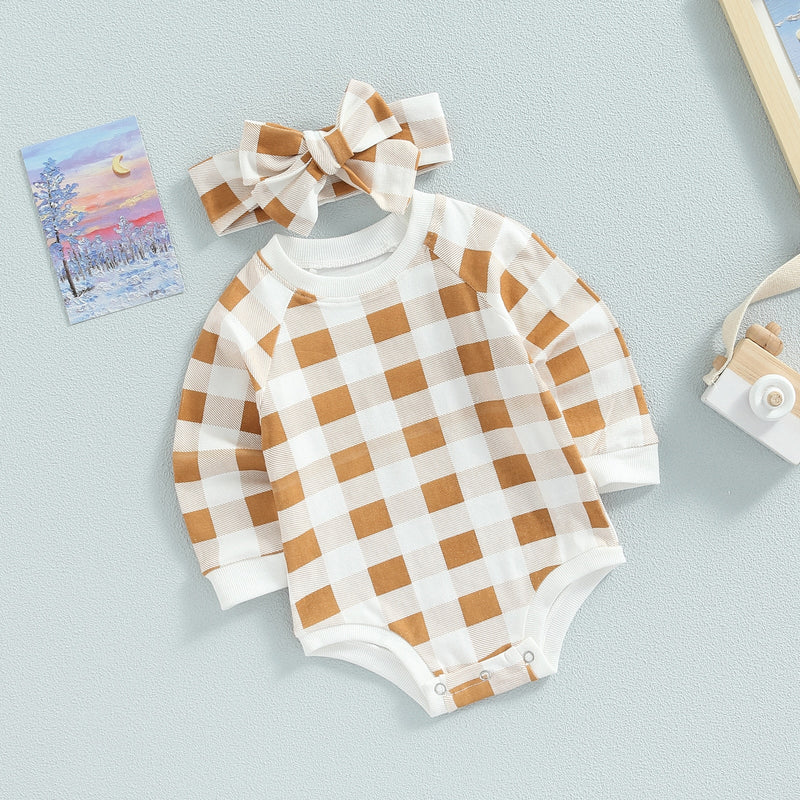 Body Infantil Feminino Xadrez + Faixa