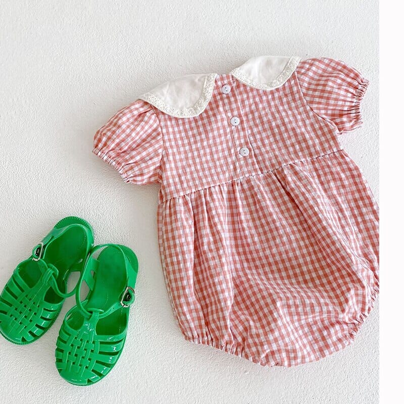 Body Infantil Feminino Xadrez Golinha