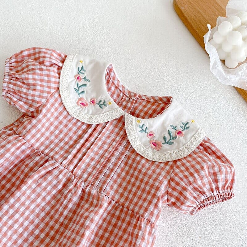 Body Infantil Feminino Xadrez Golinha