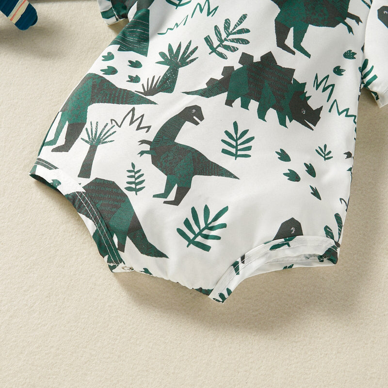 Body Infantil Masculino Dino Gravatinha