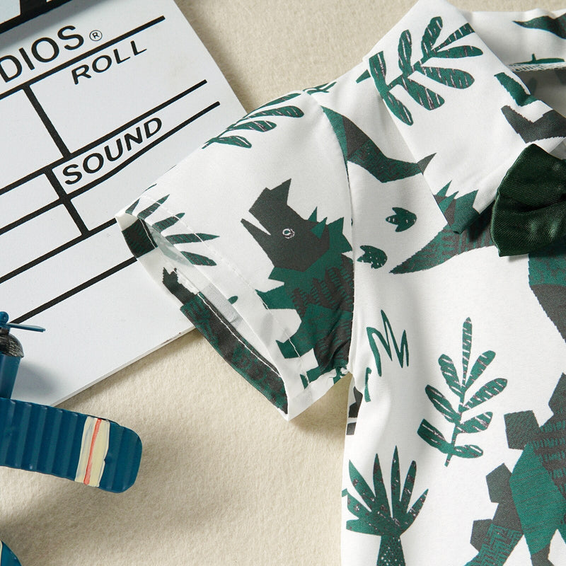 Body Infantil Masculino Dino Gravatinha