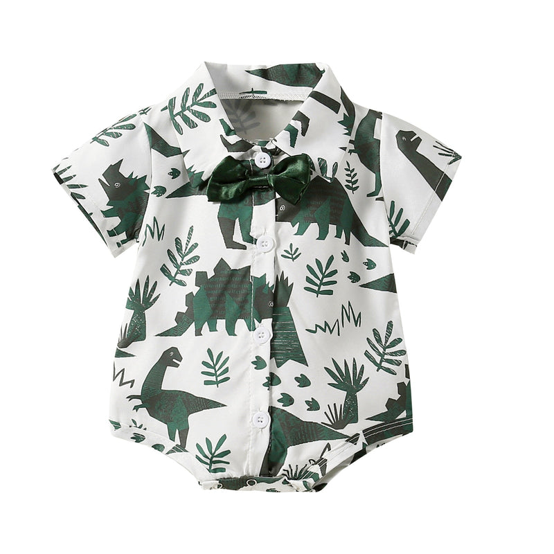 Body Infantil Masculino Dino Gravatinha