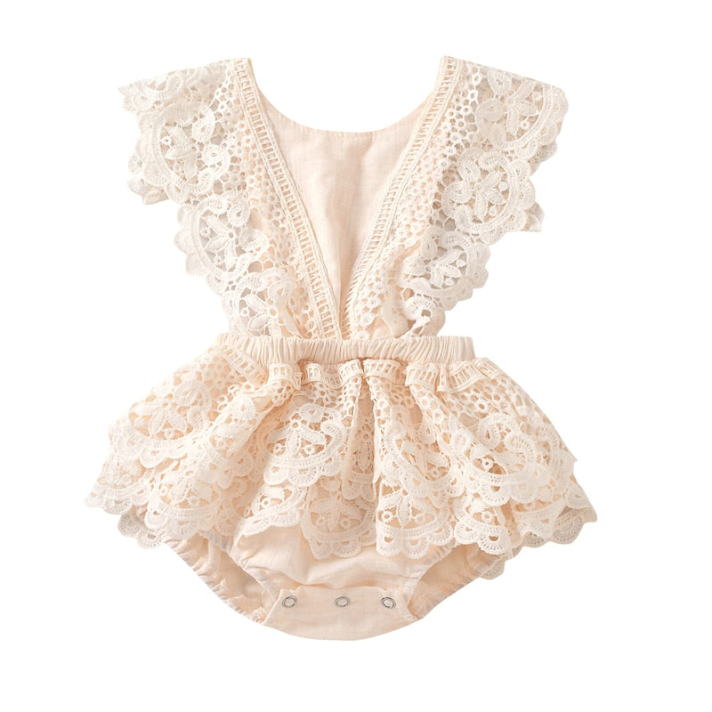Body Infantil Renda Vintage