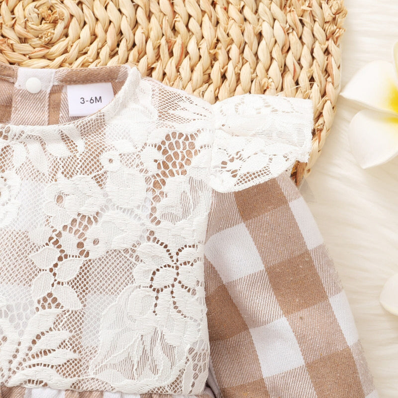 Body Infantil Xadrez Detalhes