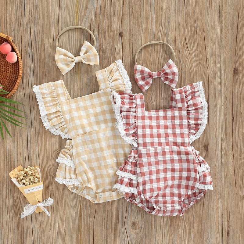 Body Infantil Xadrez e Rendinha + Faixa