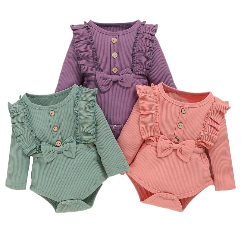 Body Infantil Feminino Verão Canelado Lacinho