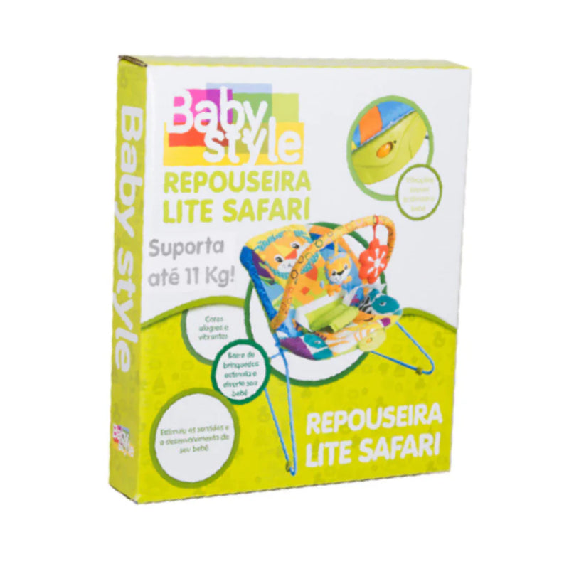 Cadeira Repouseira Baby Style Bebê Lite Safari Até 11 Kg