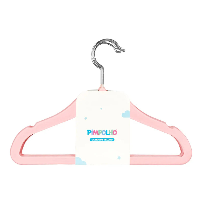 Kit Cabide Pimpolho De Veludo Com 5 Peças