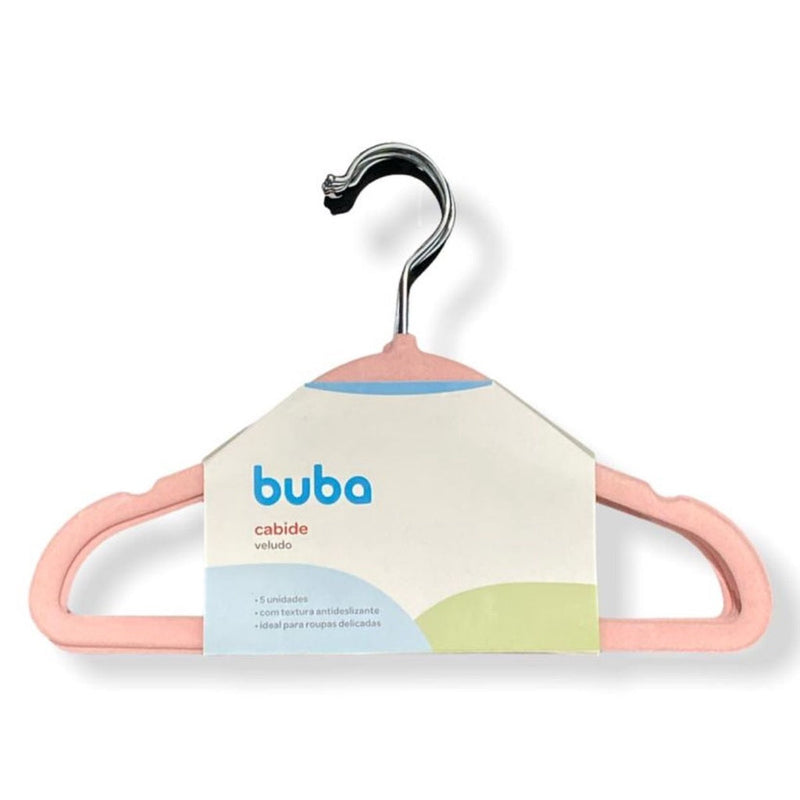 Cabide Buba Baby de Veludo com 05 unidades