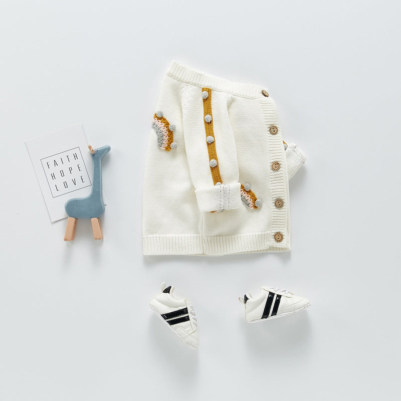 Cardigan Infantil Feminino Arco íris