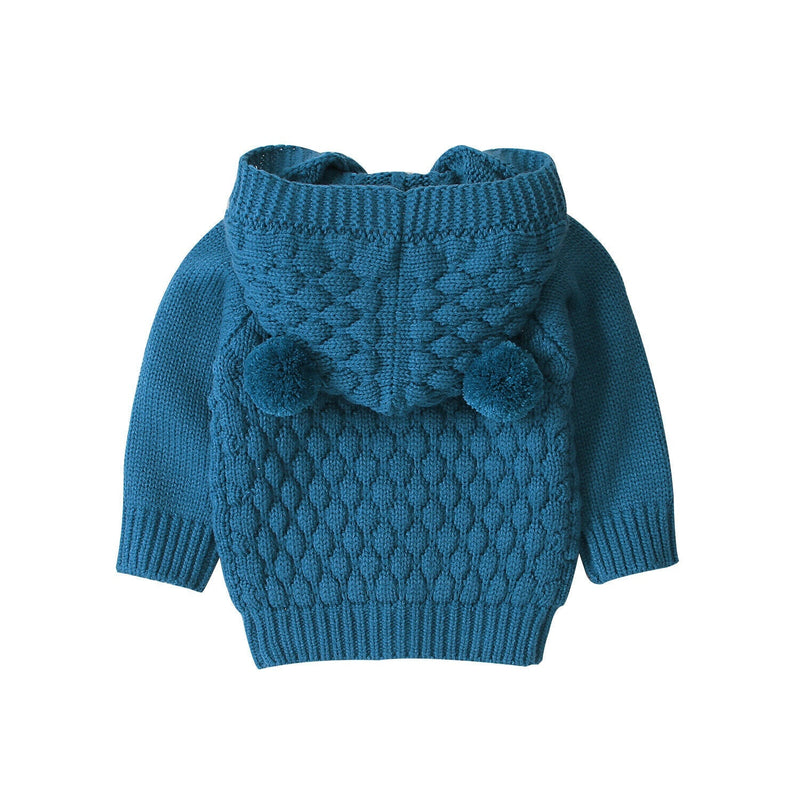 Cardigan com capuz Orelhinhas