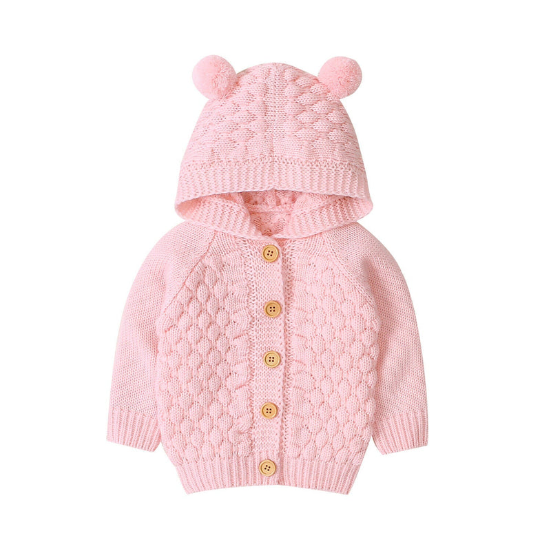 Cardigan com capuz Orelhinhas