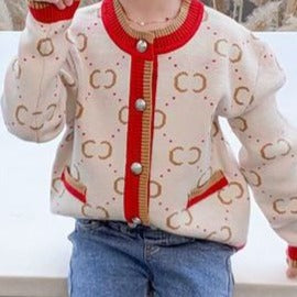 Cardigan Infantil Feminino G&D Bolsinhos