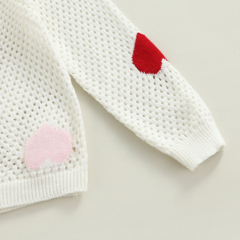 Cardigan Infantil Furinhos Corações