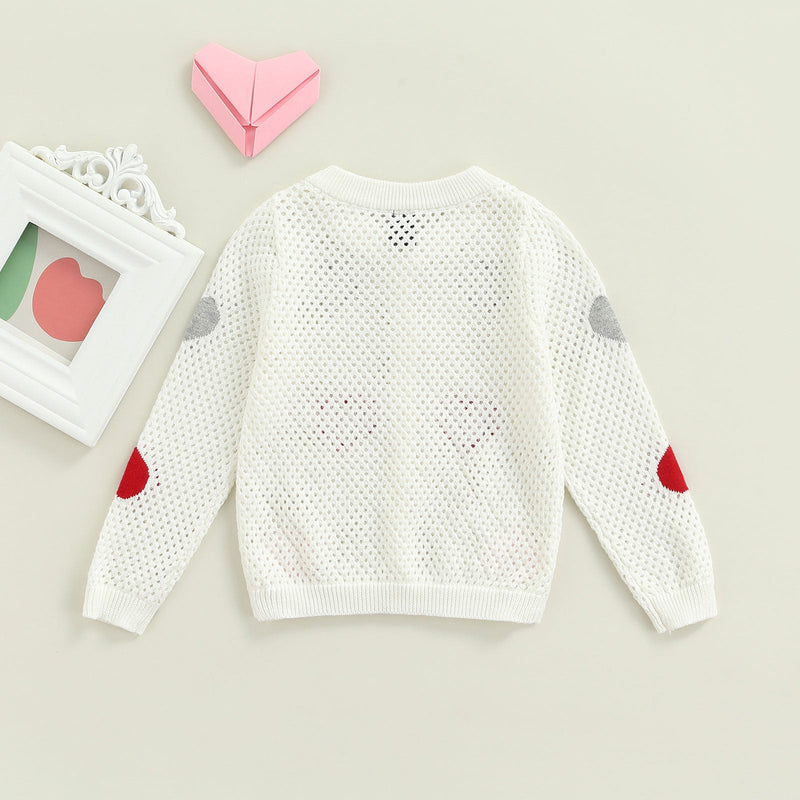 Cardigan Infantil Furinhos Corações