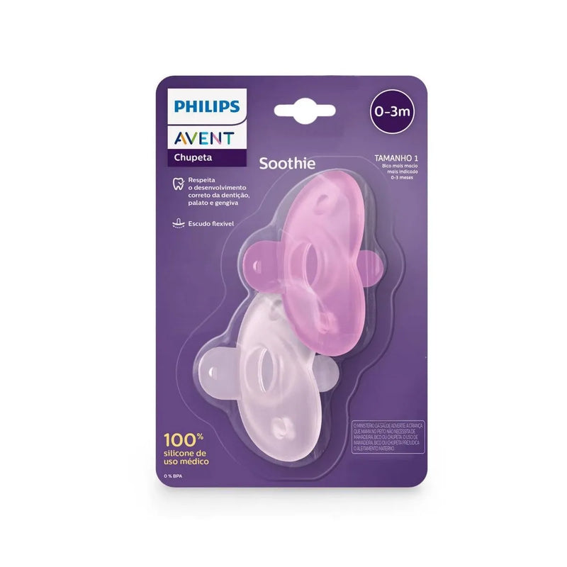 Chupeta Avent Soothie de Silicone 02 Unidades Avent