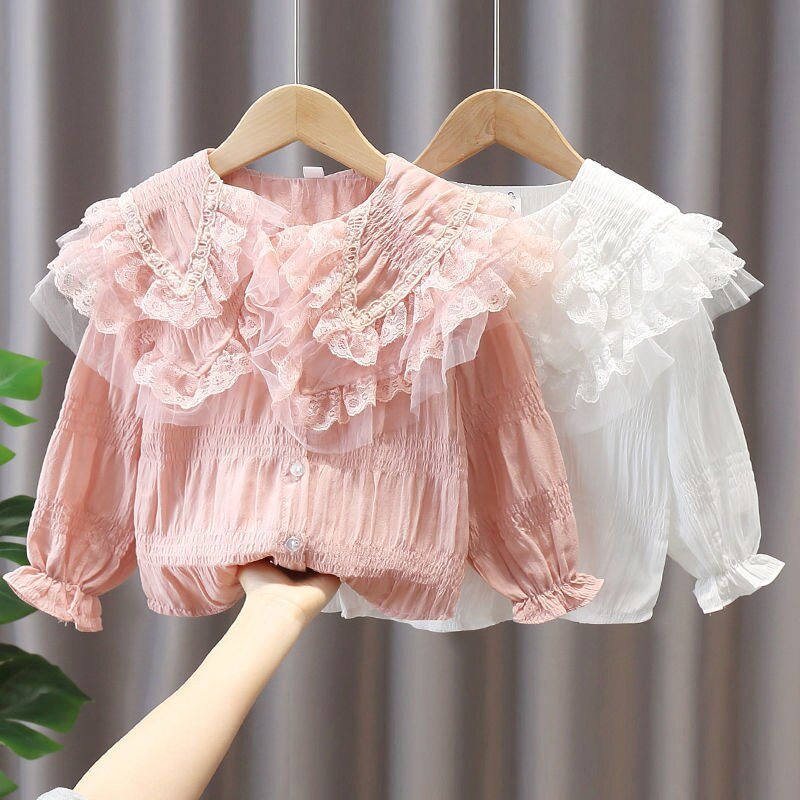 Conjunto Infantil Feminino Blusa Gola e Calça Jeans