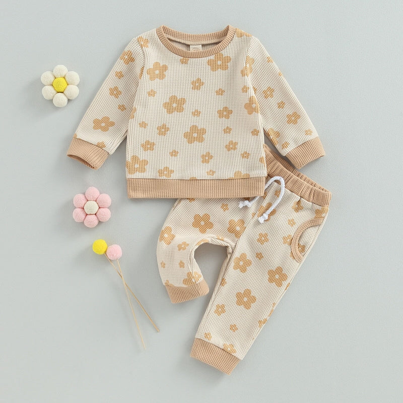 Conjunto Infantil Feminino Bolso Florzinhas