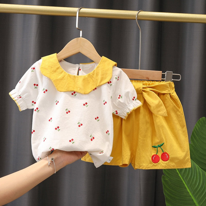 Conjunto Infantil Feminino Cerejinha