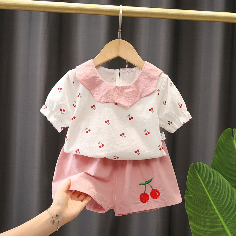 Conjunto Infantil Feminino Cerejinha