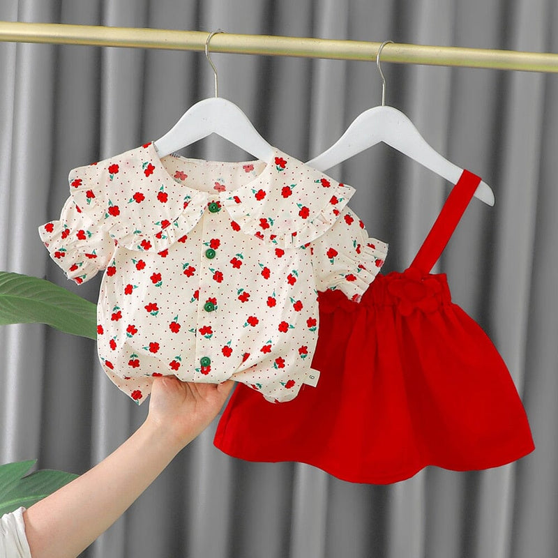 Conjunto Infantil Feminino Flores