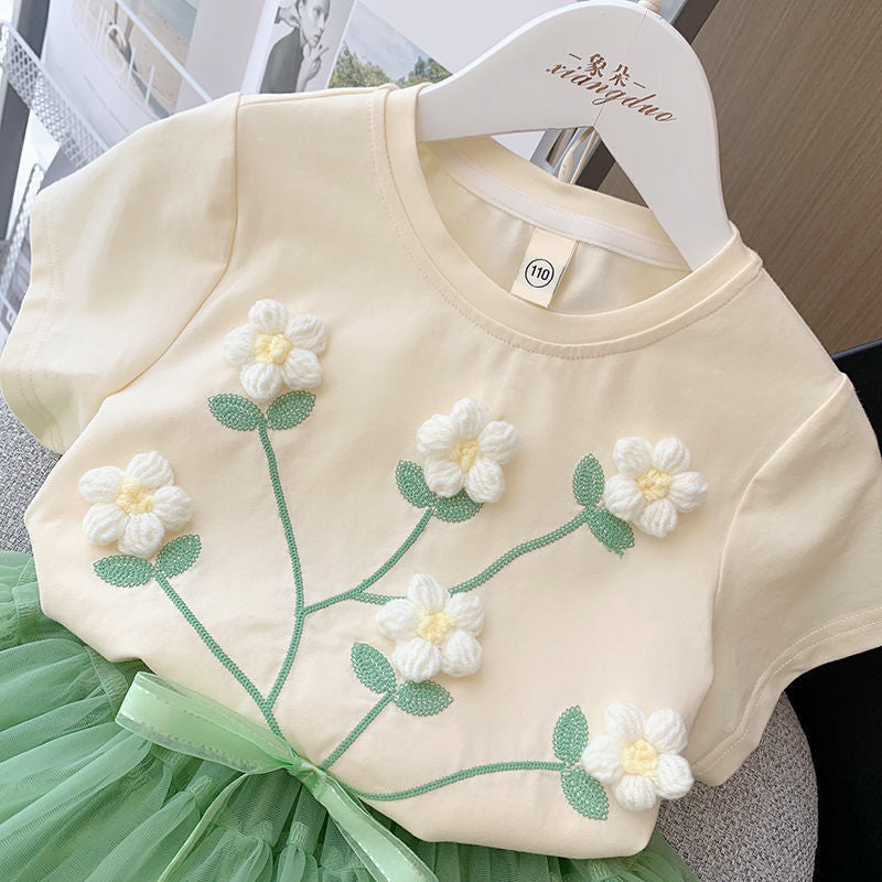 Conjunto Infantil Feminino Florezinhas