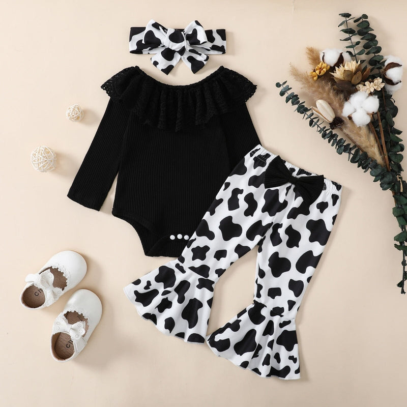 Conjunto Infantil Feminino Flower + Faixa