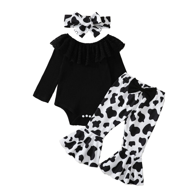 Conjunto Infantil Feminino Flower + Faixa
