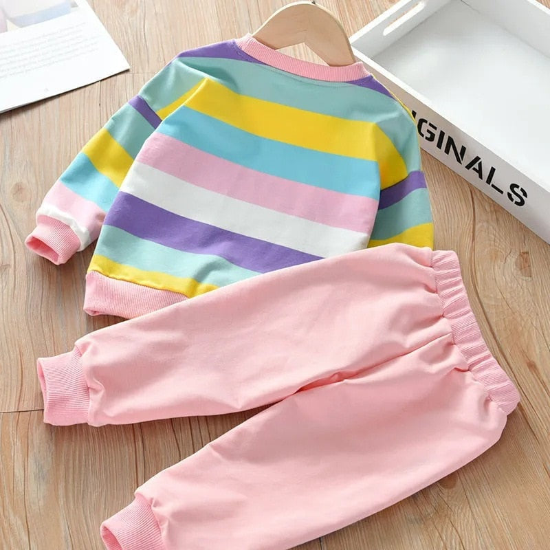 Conjunto Infantil Feminino Listras