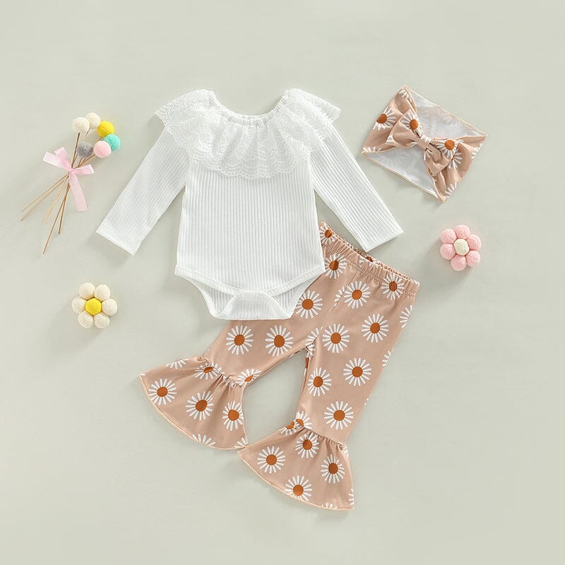 Conjunto Infantil Feminino Margarida + Faixa