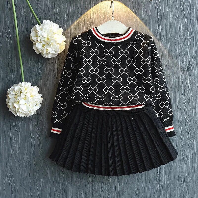 Conjunto Infantil G&D Saia Plissada
