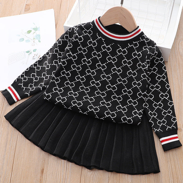 Conjunto Infantil G&D Saia Plissada