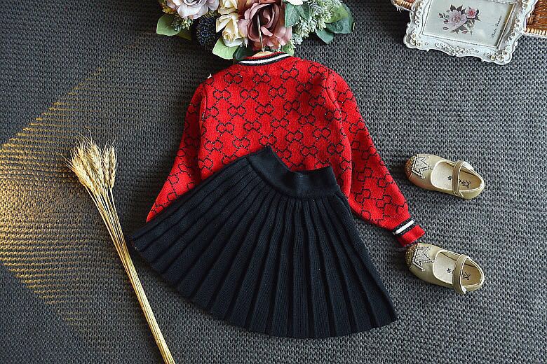 Conjunto Infantil G&D Saia Plissada