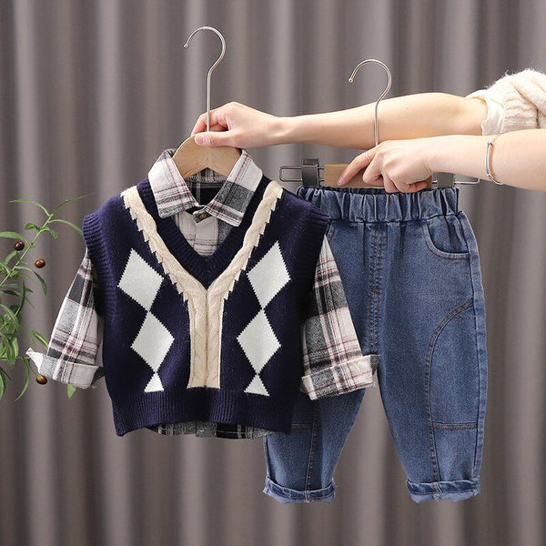 Conjunto Infantil Masculino 3 Peças Estilo
