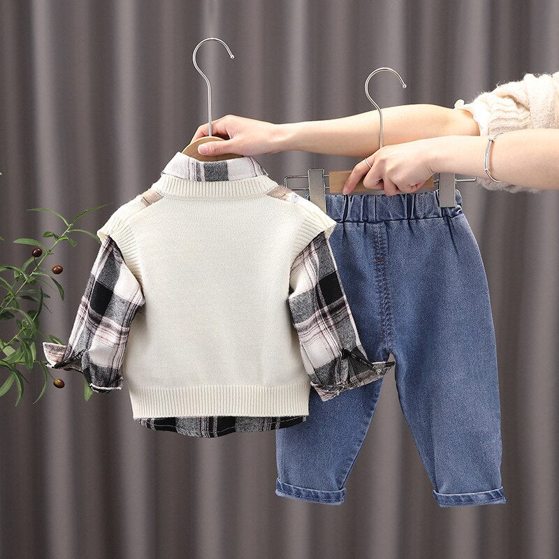 Conjunto Infantil Masculino 3 Peças Estilo