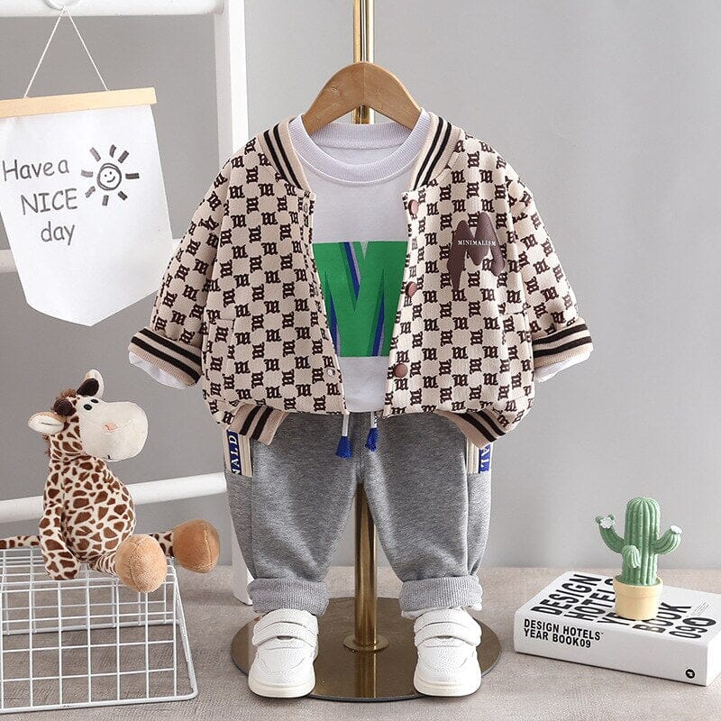 Conjunto Infantil Masculino Cadarçinho 3 Peças