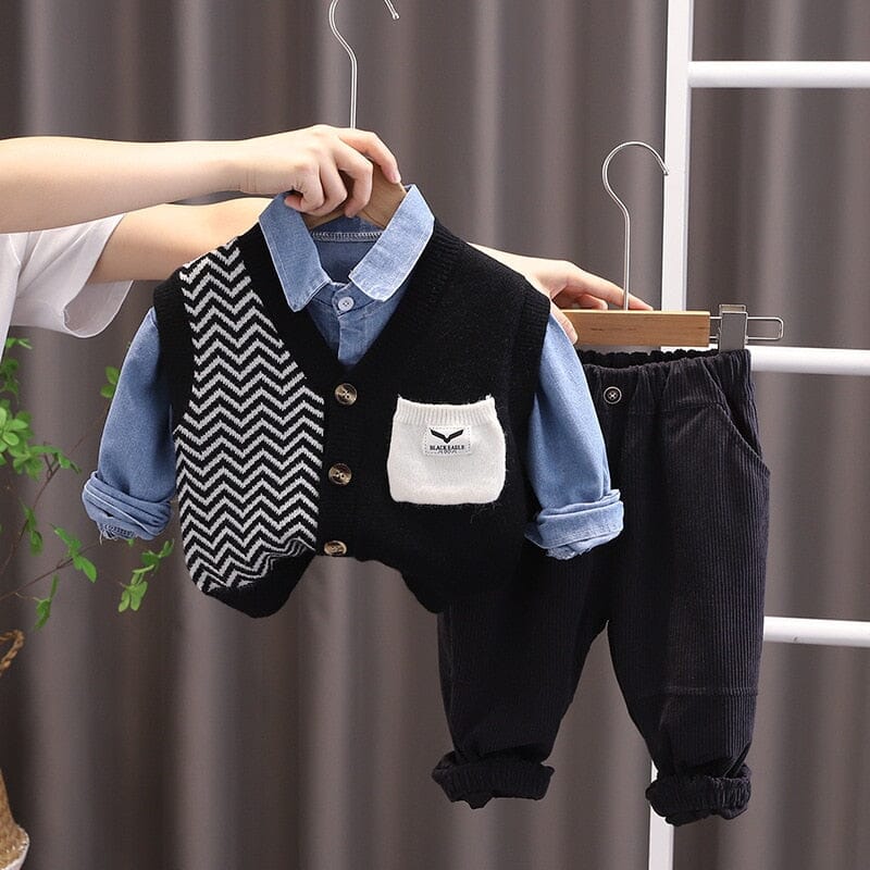 Conjunto Infantil Masculino Colete 3 Peças