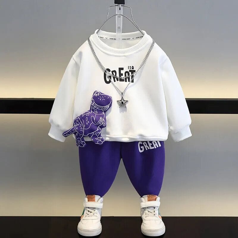 Conjunto Infantil Masculino Inverno Dinossauro