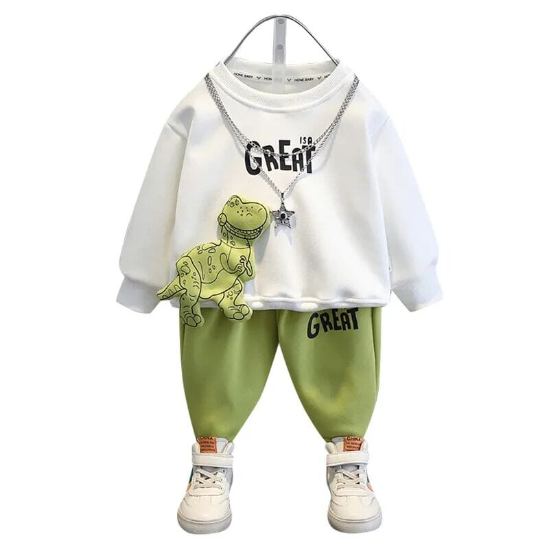 Conjunto Infantil Masculino Inverno Dinossauro
