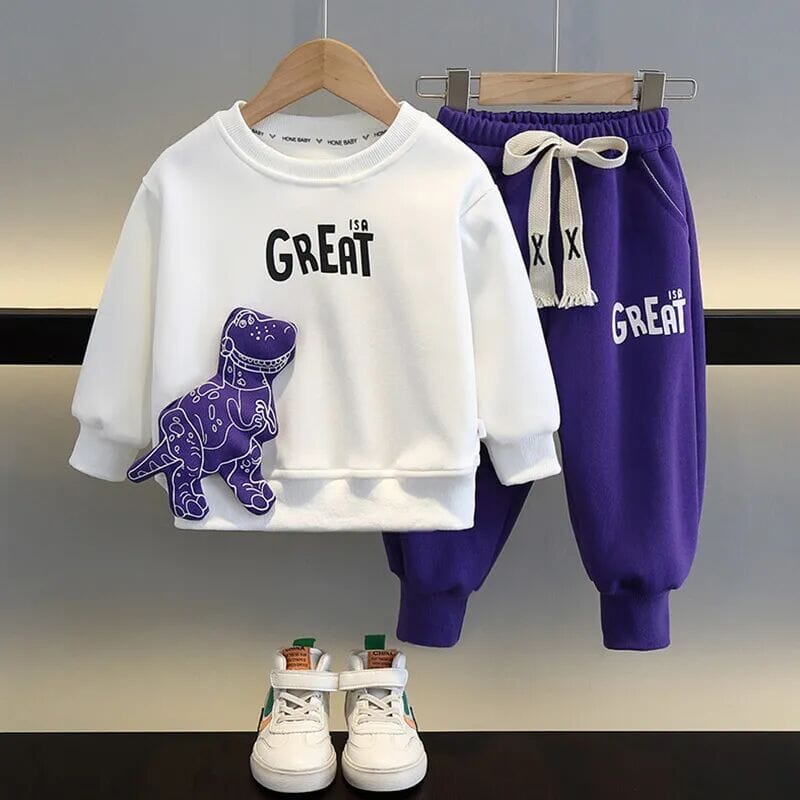 Conjunto Infantil Masculino Inverno Dinossauro