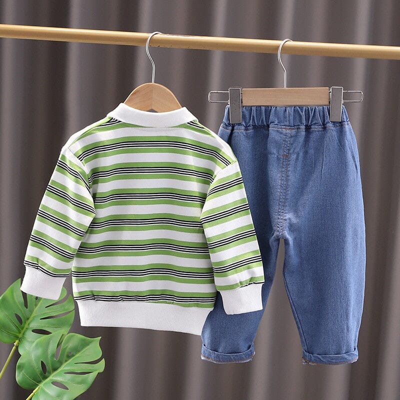 Conjunto Infantil Masculino Lístras Dinossauro